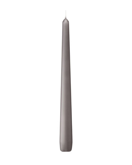Gotische kaars Bolsius taupe, 240mm x Ø23mm, 7h