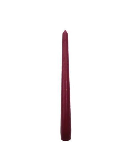 Gotische kaars Bolsius wijnrood, 240mm x Ø23mm, 7h