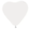 Ballon hart wit (6 stuks),  30cm Ø, gemaakt van natuurlijke rubberlatex