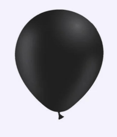 Ballon zwart 50 stuks